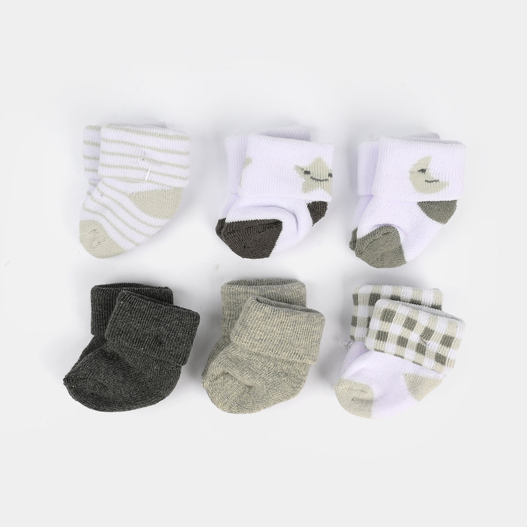 Infant Baby Socks 0-3M 6 Pair