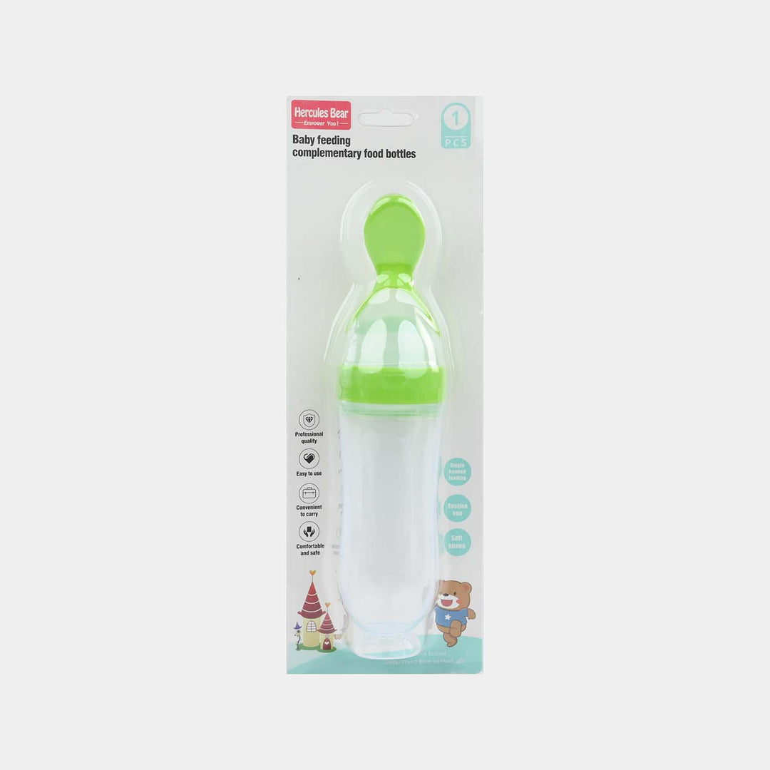 Silicone Squeeze Feeding Bottle Spoon