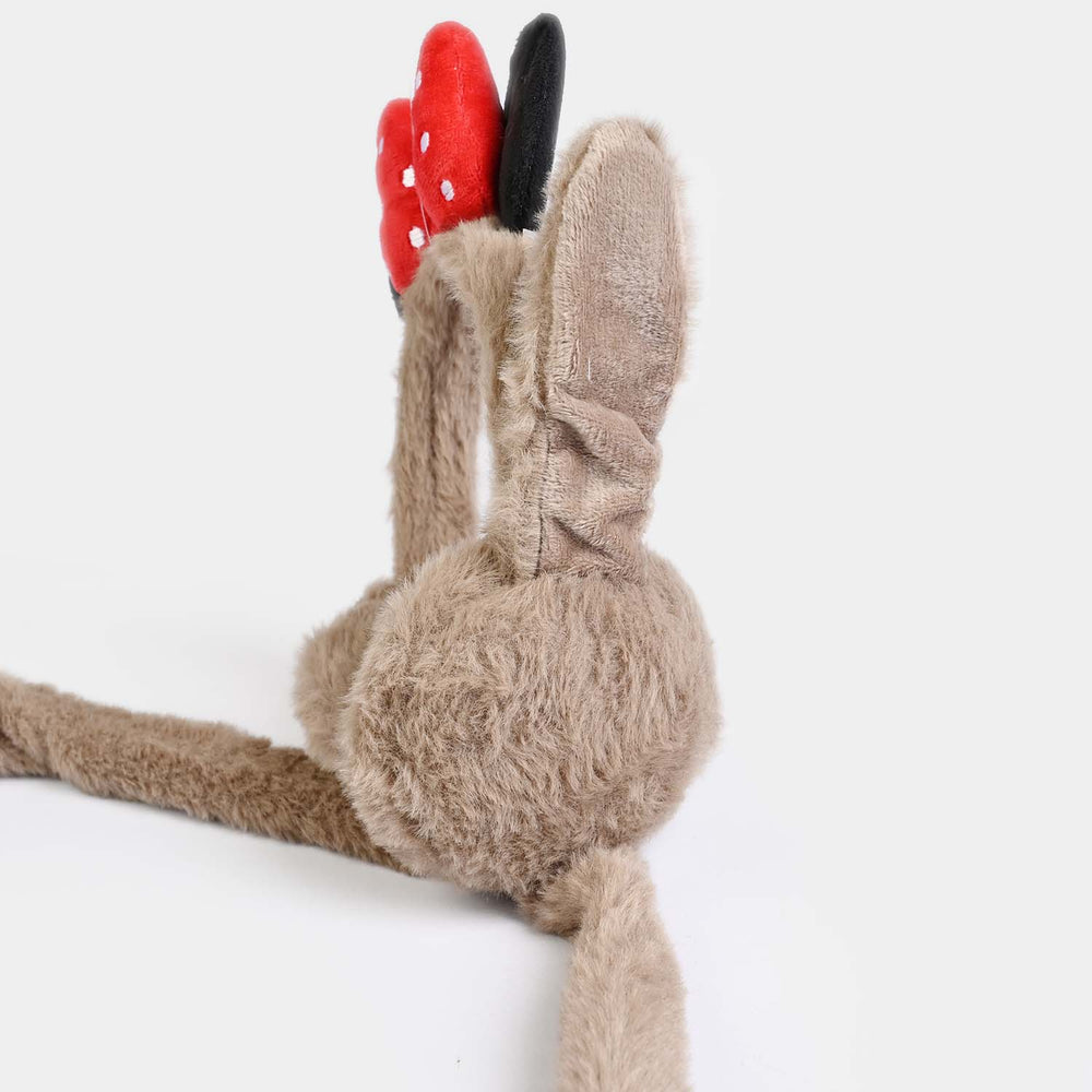 Interactive Moving Ear Plush Winter Earmuffs