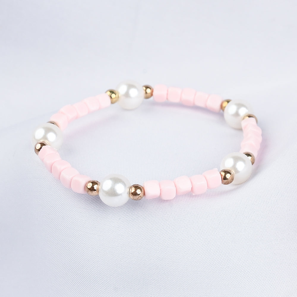 GIRLS ELEGANT BEADED NECKLACE & BRACELET