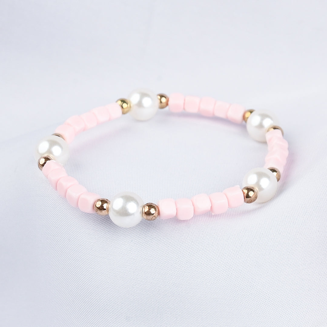 GIRLS ELEGANT BEADED NECKLACE & BRACELET
