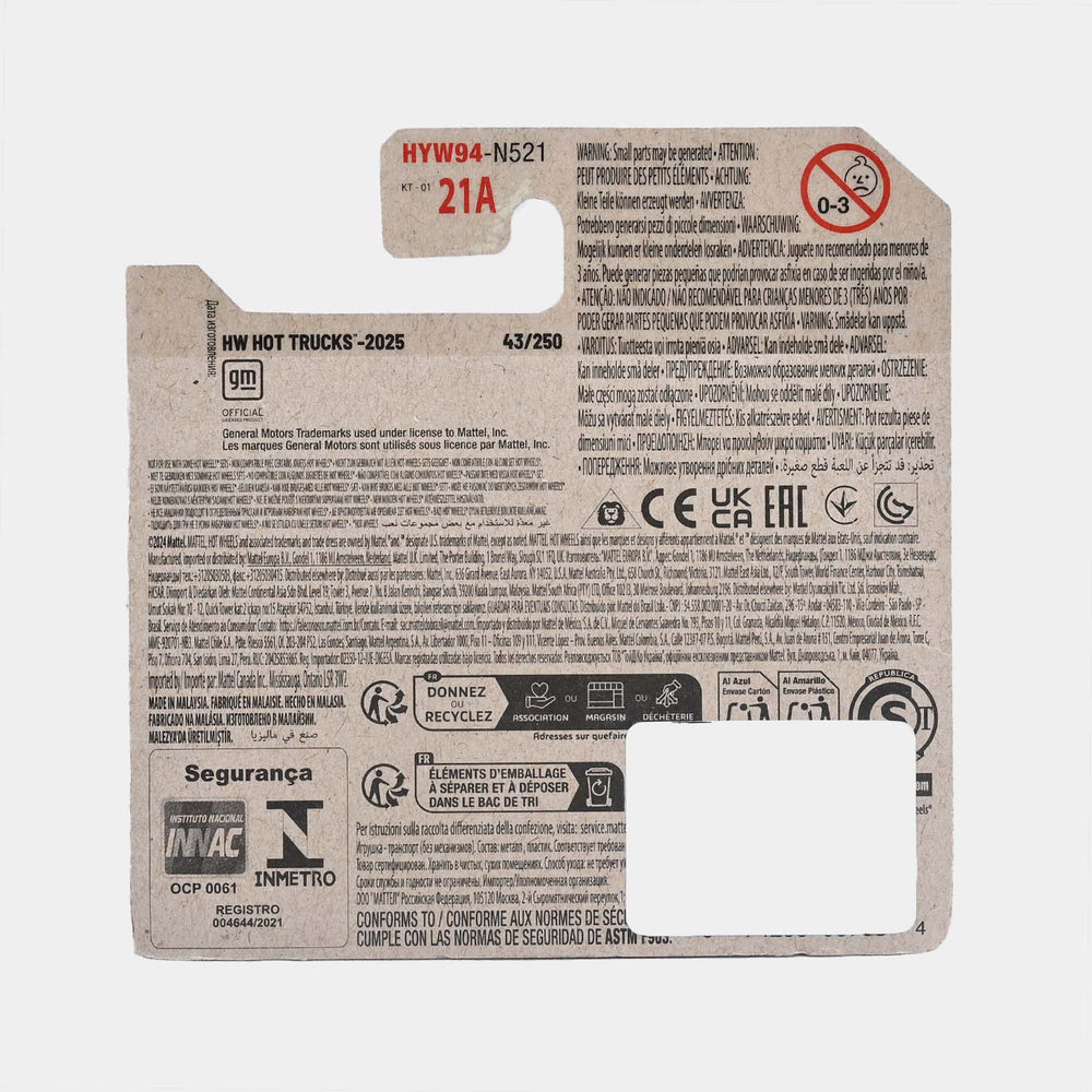 HOT WHEEL DIE-CAST MODEL VEHICLE