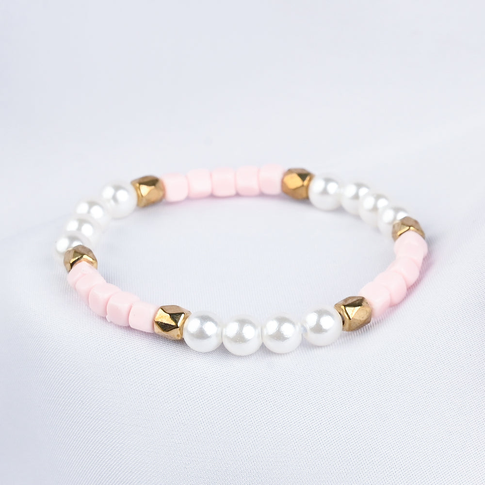GIRLS ELEGANT BEADED NECKLACE & BRACELET