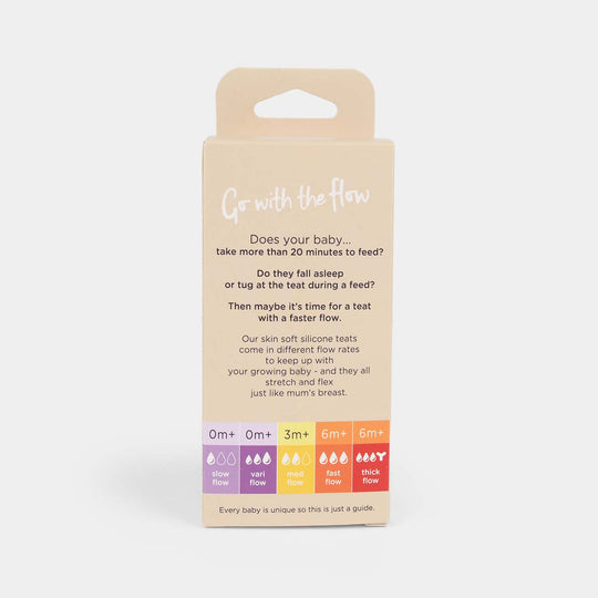 Tommee Tippee Silicone Wide Neck M/Flow