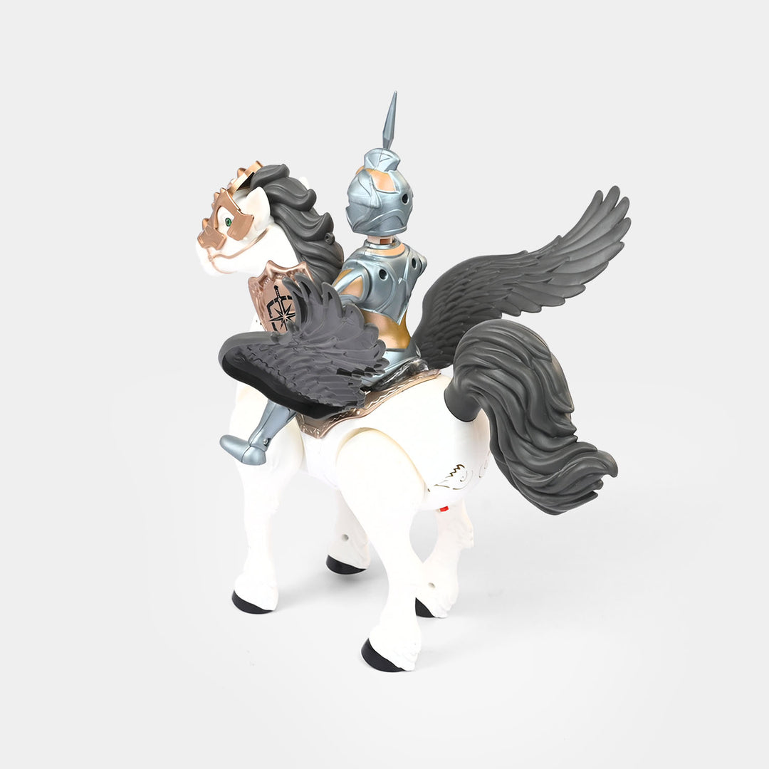 Iron Warrior Horse With Light & Sound