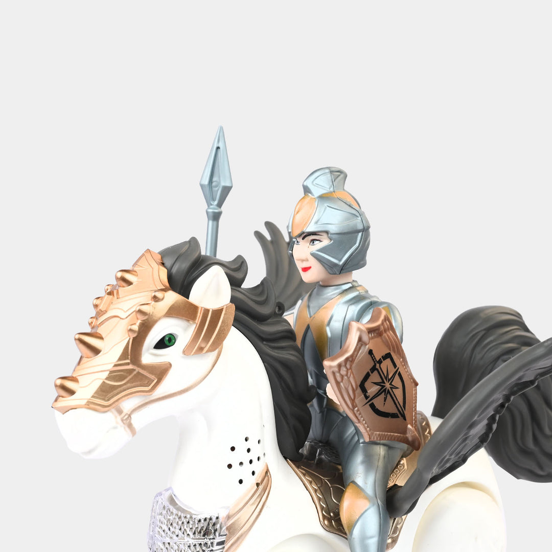 Iron Warrior Horse With Light & Sound