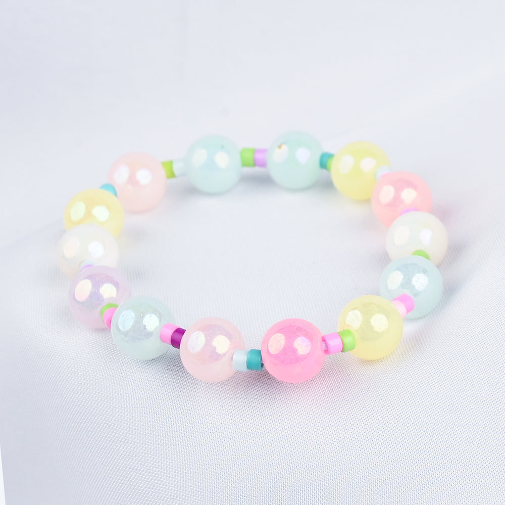 GIRLS ELEGANT BEADED NECKLACE & BRACELET