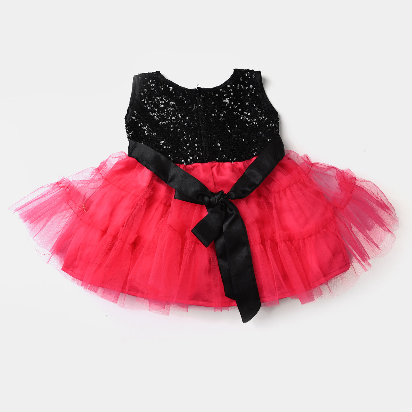 Infant Girls Net Fancy Frock Little Angel-B/H Pink