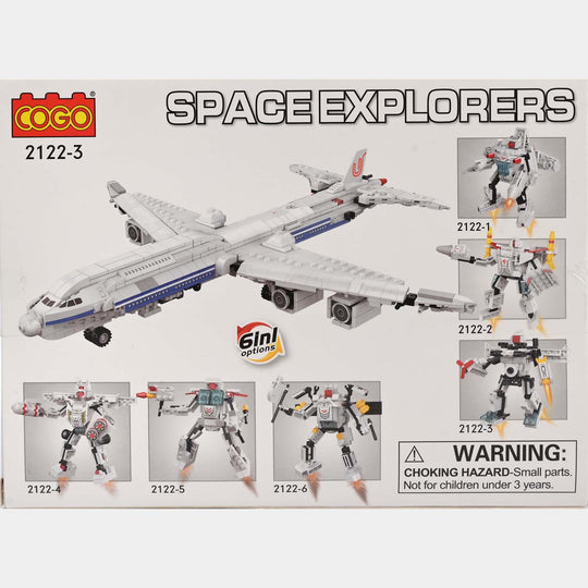 Cogo Plain Biluding Block Set