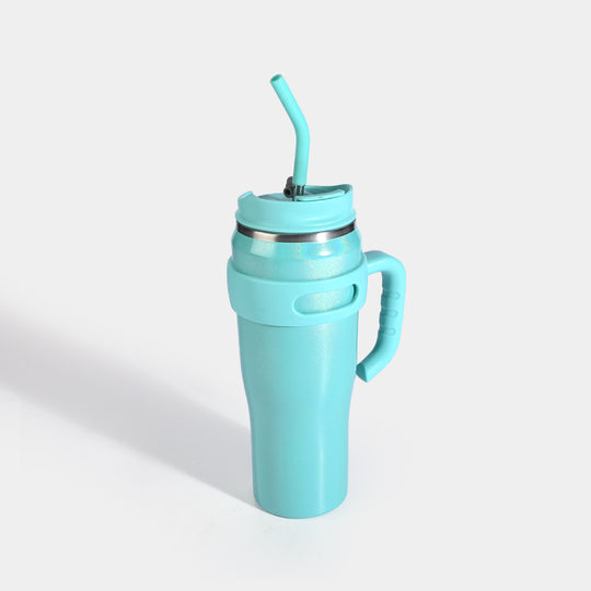 Tumbler with Handle & Straw