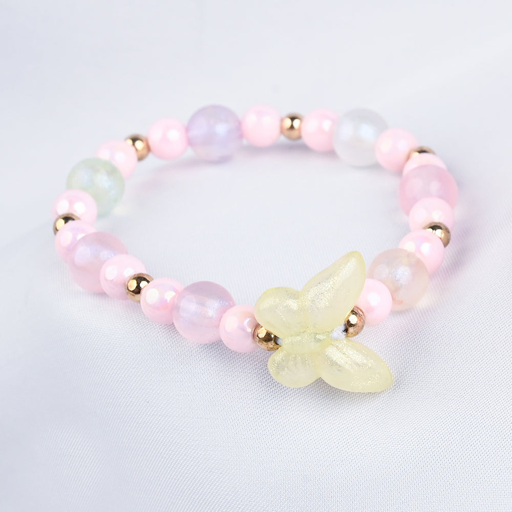 GIRLS ELEGANT BEADED NECKLACE & BRACELET