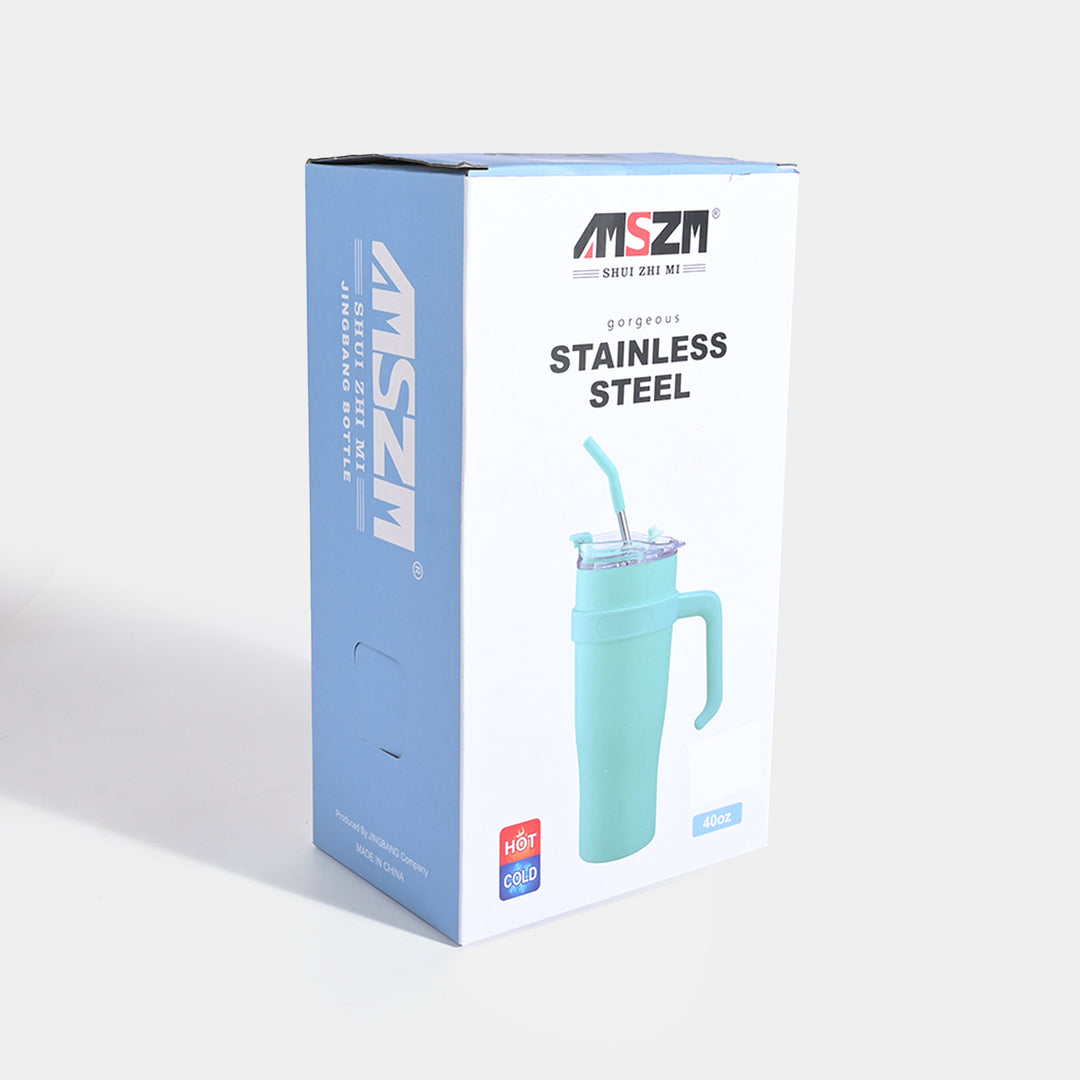 Tumbler with Handle & Straw