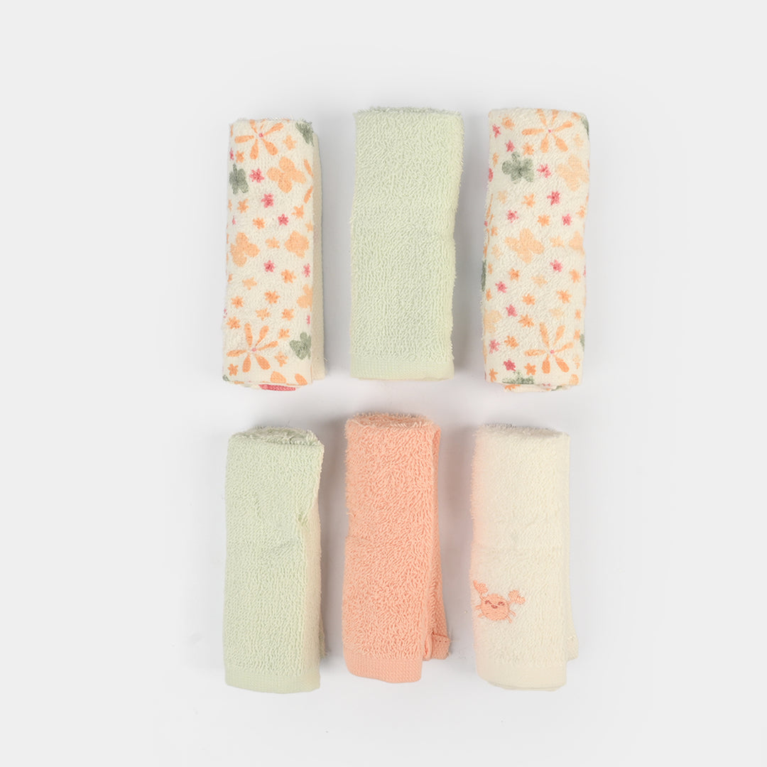 Baby Face towels/Washcloths 6Pcs