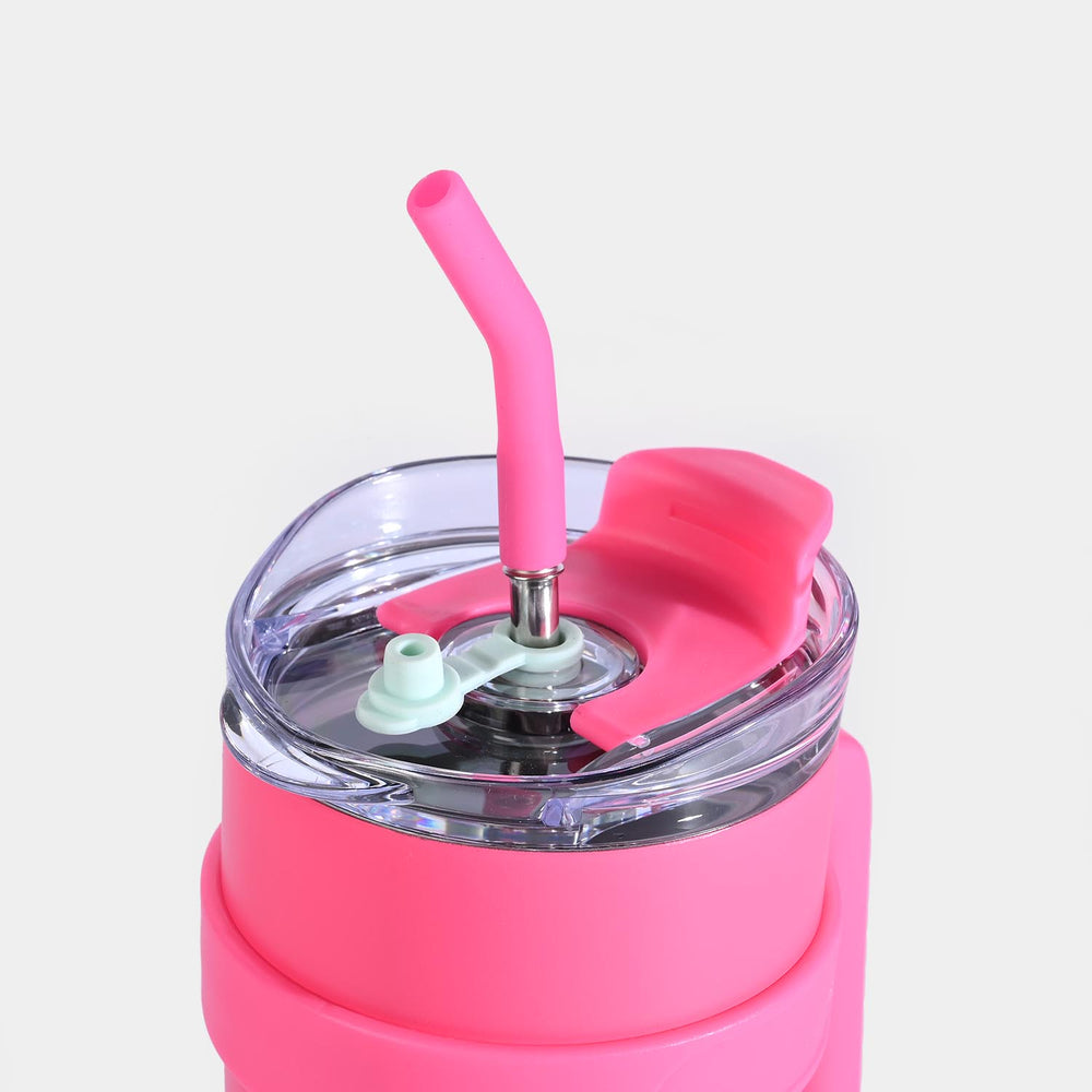 Tumbler with Handle & Straw