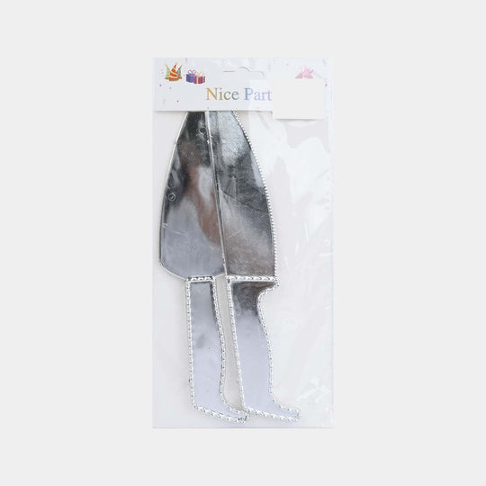 Cake Knife and Server Party Set