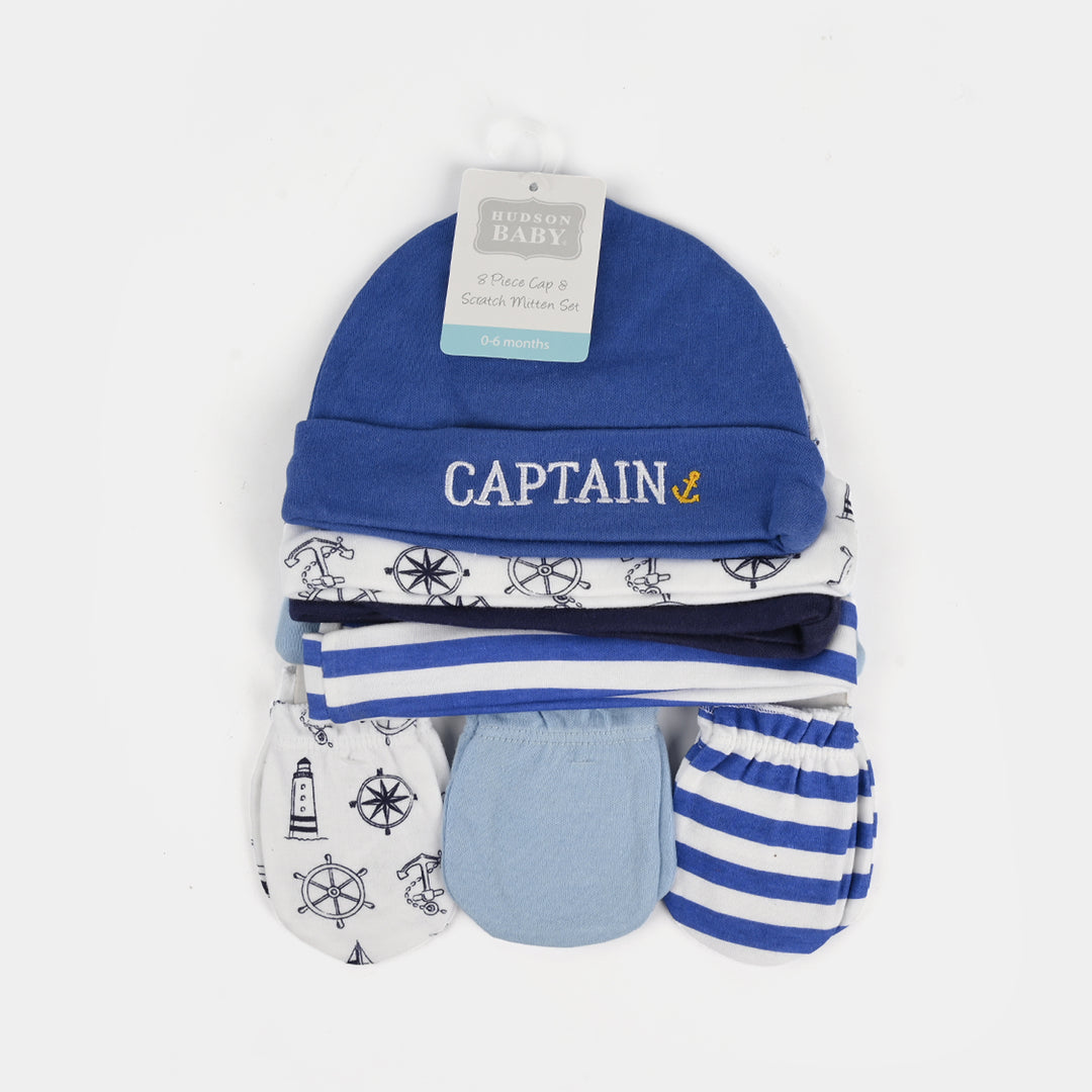 5Pcs Cap & 3Pcs Mitten Set