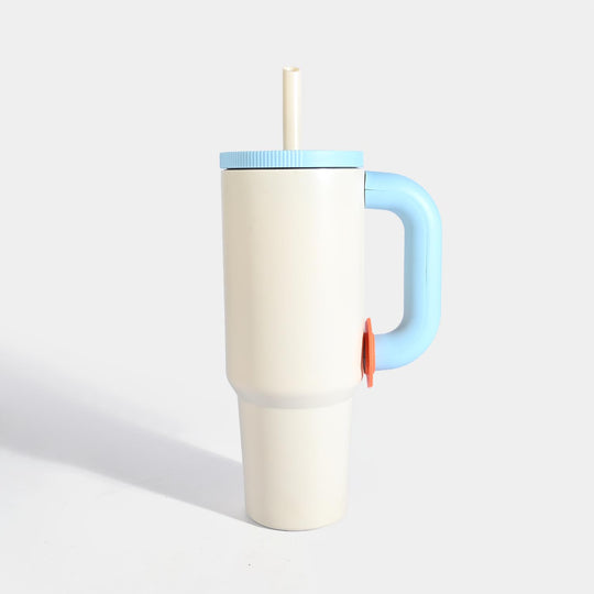 Tumbler with Handle & Straw
