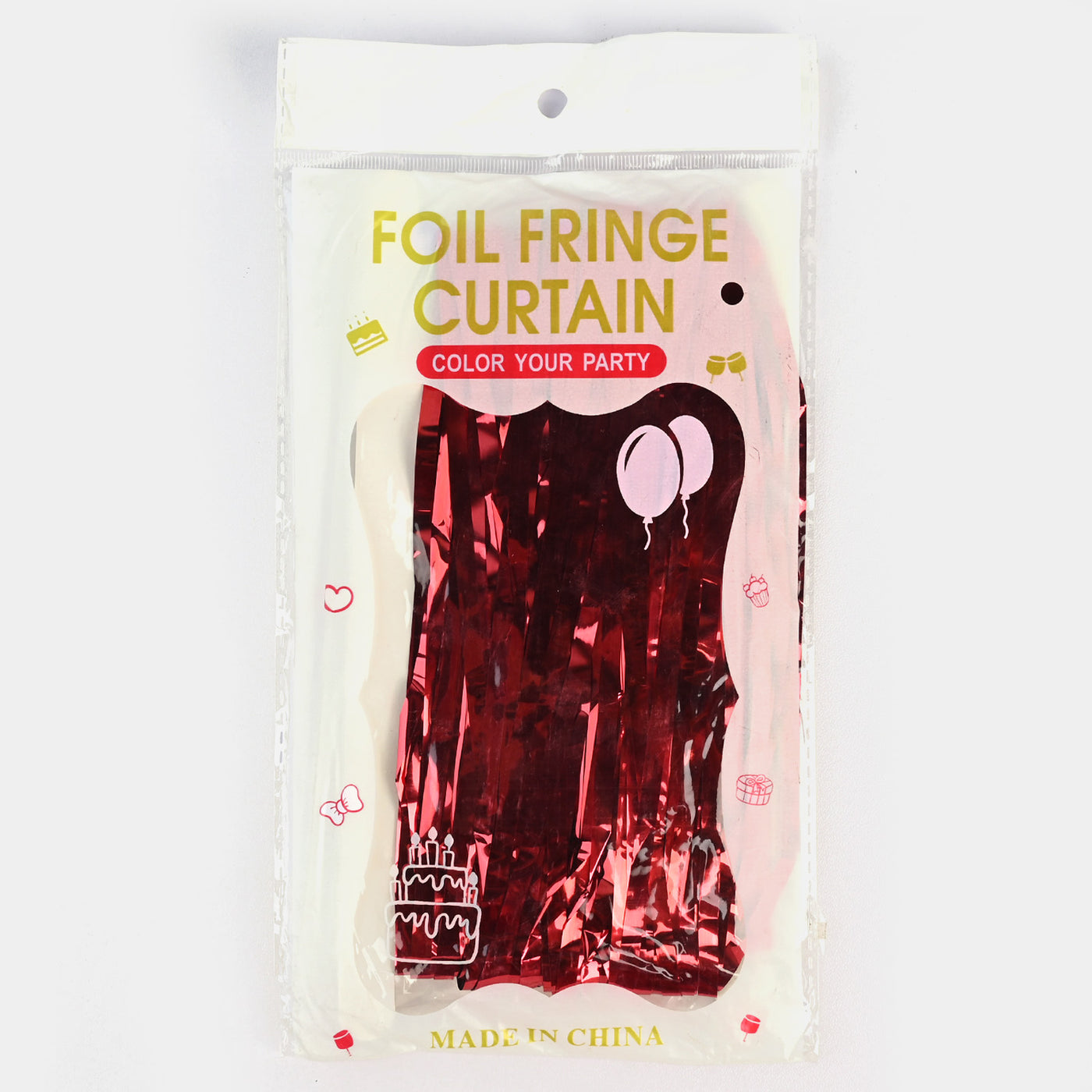 Decoration Hanging Foil Curtain-Red