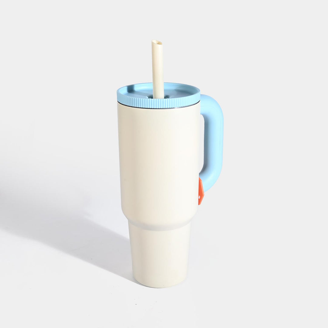 Tumbler with Handle & Straw