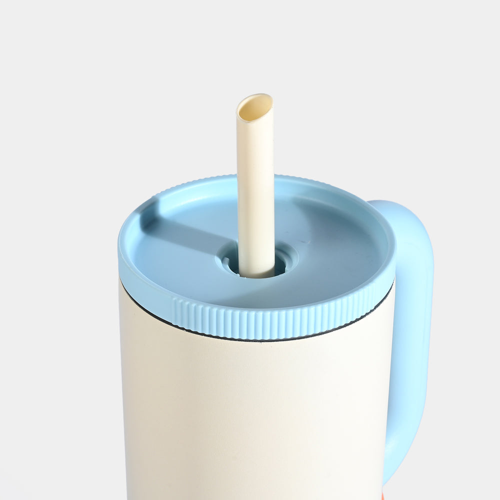 Tumbler with Handle & Straw