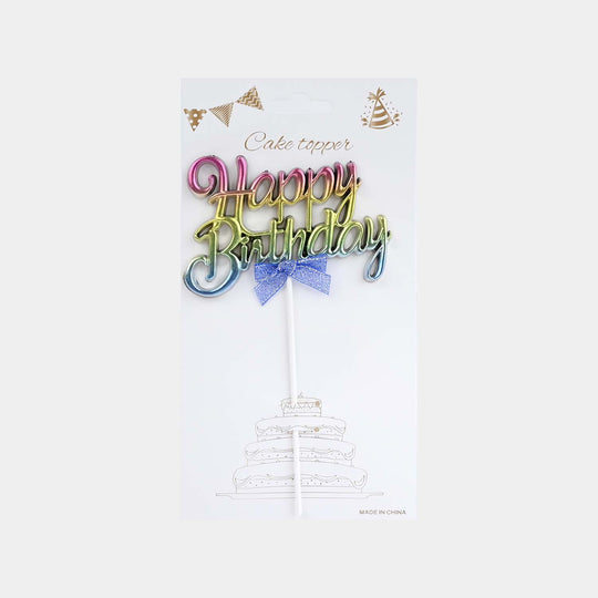 Gradient HBD Cake Topper