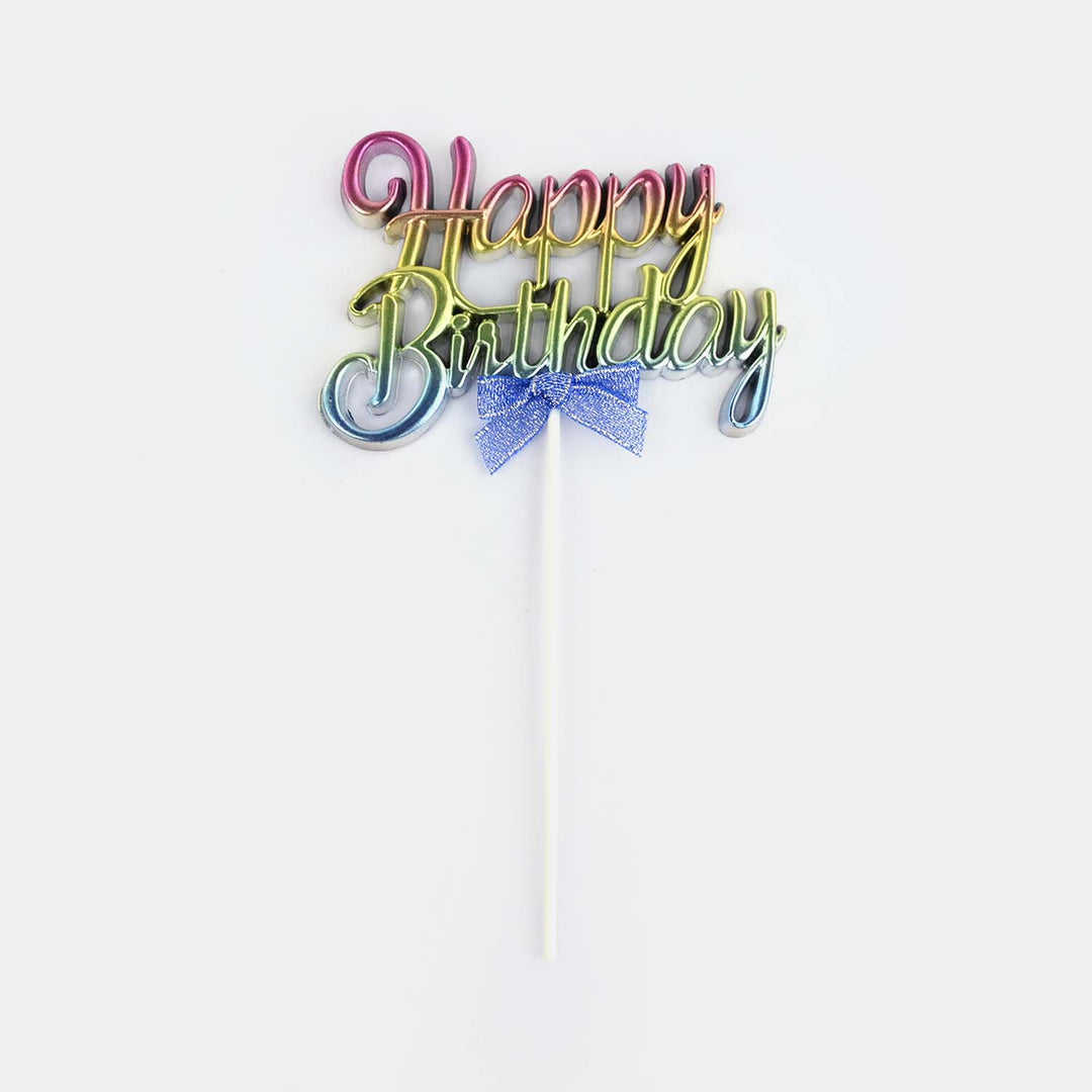Gradient HBD Cake Topper