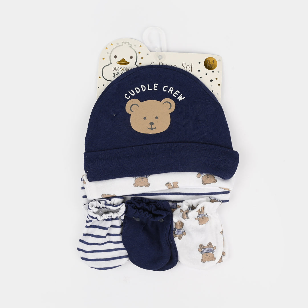 Baby Cap & Mitten Pack Of 6
