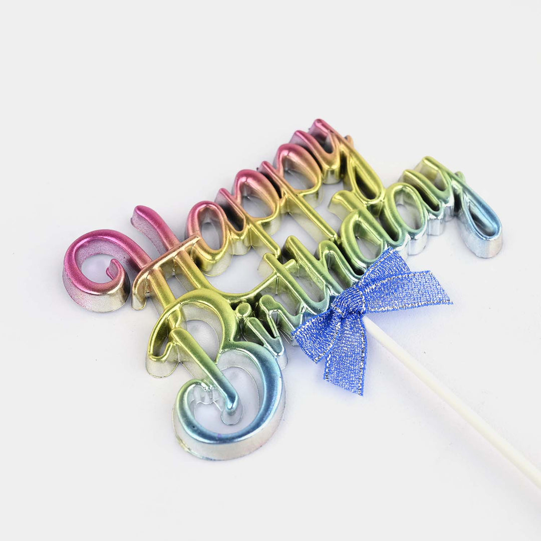 Gradient HBD Cake Topper