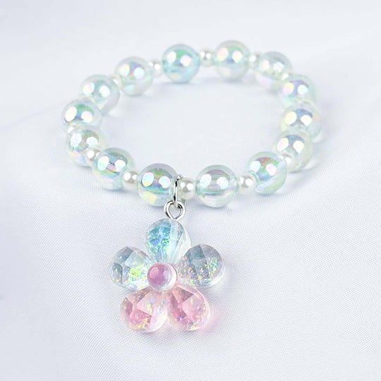 GIRLS ELEGANT BEADED NECKLACE & BRACELET
