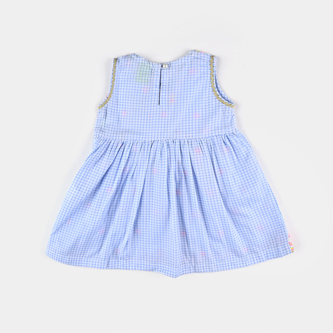 Infant Girls CVC  EMB 2Pcs Colour Blast-Blue