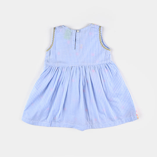 Infant Girls CVC  EMB 2Pcs Colour Blast-Blue