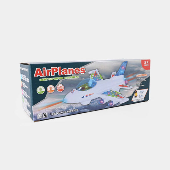 Colorful Lights and Sound Effect toy Aeroplan