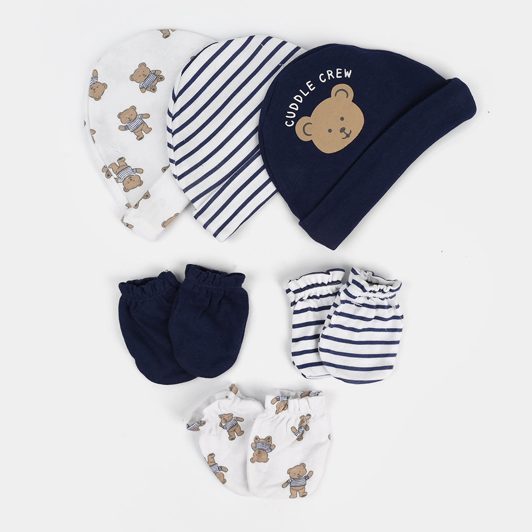 Baby Cap & Mitten Pack Of 6