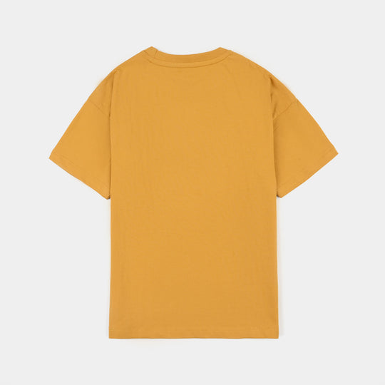 Boys Jersey/Terry T-Shirt (Speed) - Yellow