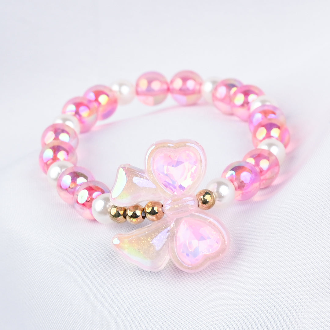 GIRLS ELEGANT BEADED NECKLACE & BRACELET