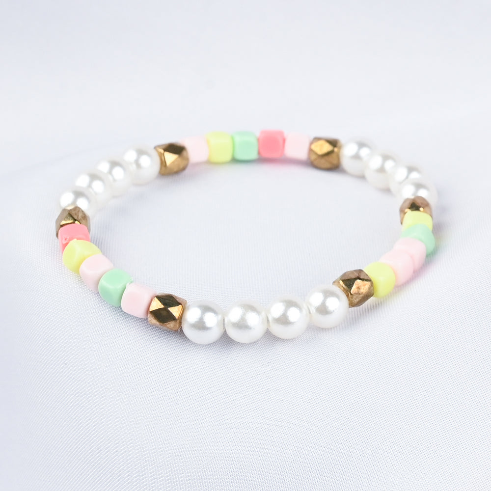GIRLS ELEGANT BEADED NECKLACE & BRACELET