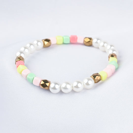 GIRLS ELEGANT BEADED NECKLACE & BRACELET