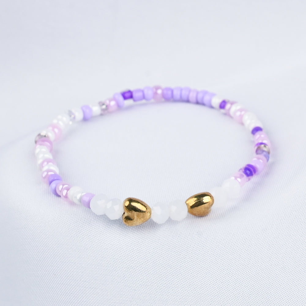 GIRLS ELEGANT BEADED NECKLACE & BRACELET