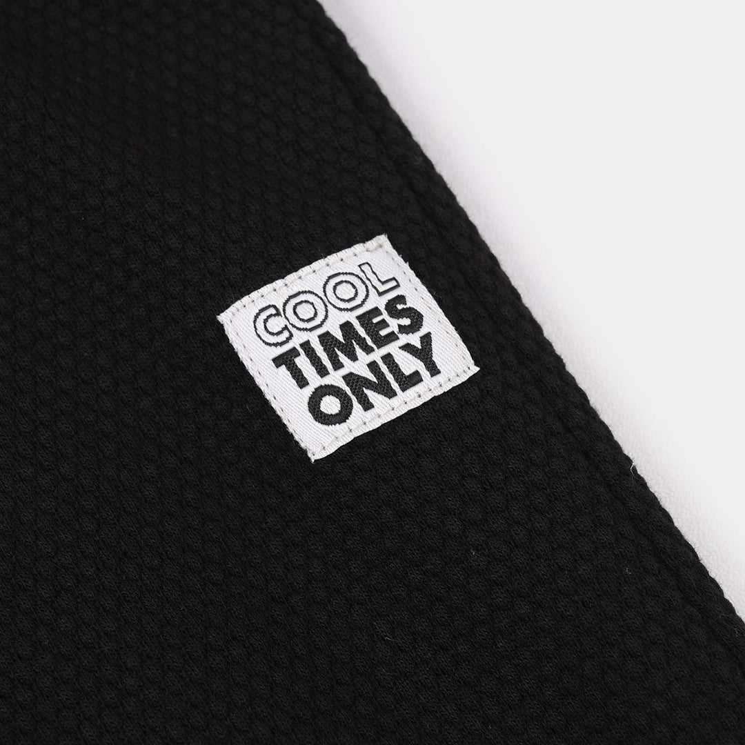 Infant Boys Cotton PK Pyjama (Cool Time Only) - Jet Black