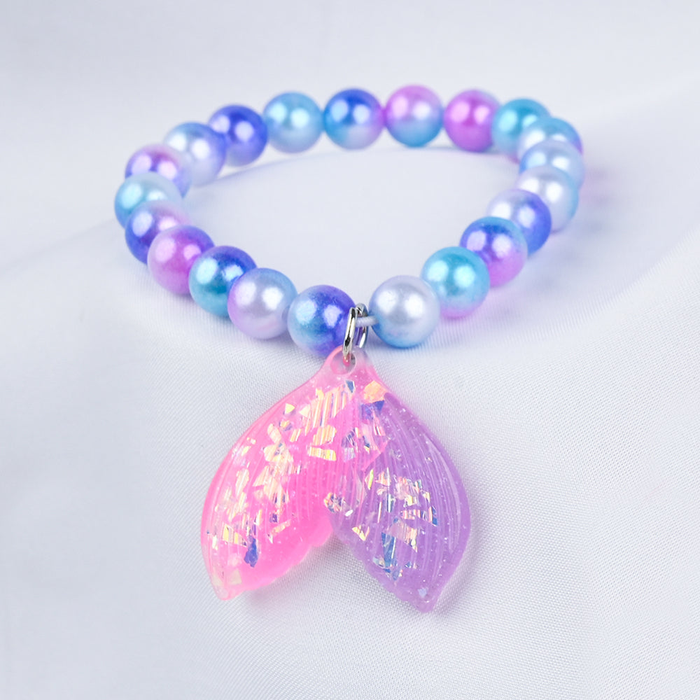GIRLS ELEGANT BEADED NECKLACE & BRACELET