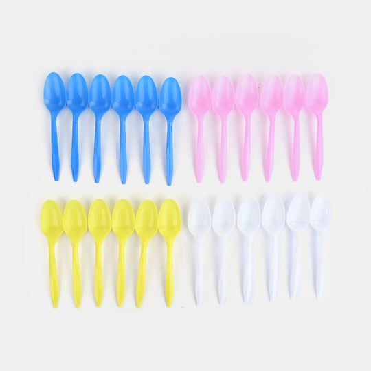 Colorful Plastic Spoons Set for Parties