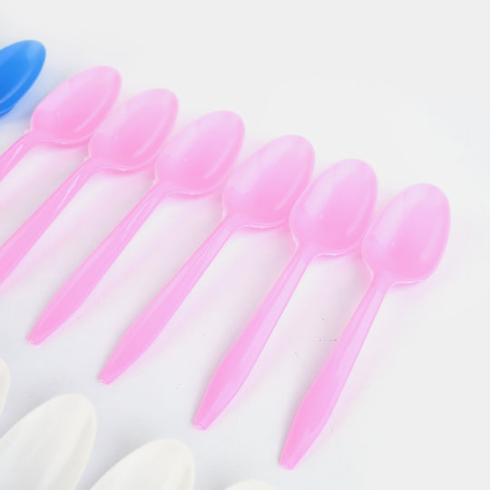 Colorful Plastic Spoons Set for Parties