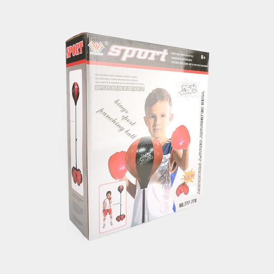 Kids Standing Boxing Punching Bag Set