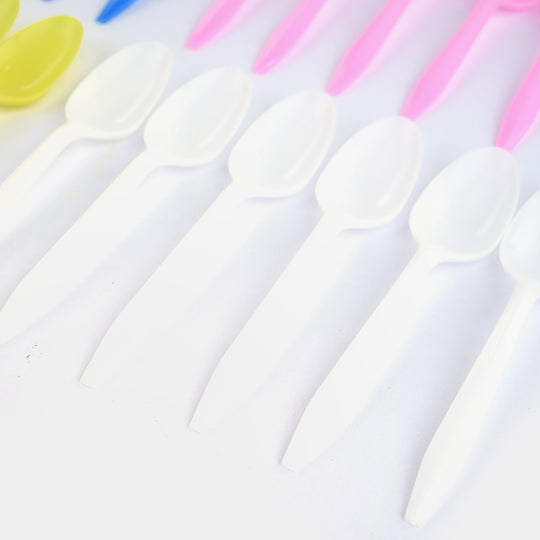 Colorful Plastic Spoons Set for Parties
