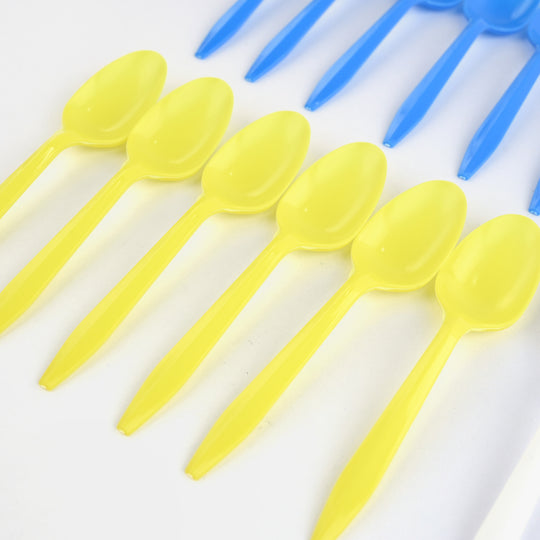 Colorful Plastic Spoons Set for Parties