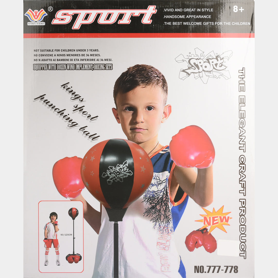 Kids Standing Boxing Punching Bag Set