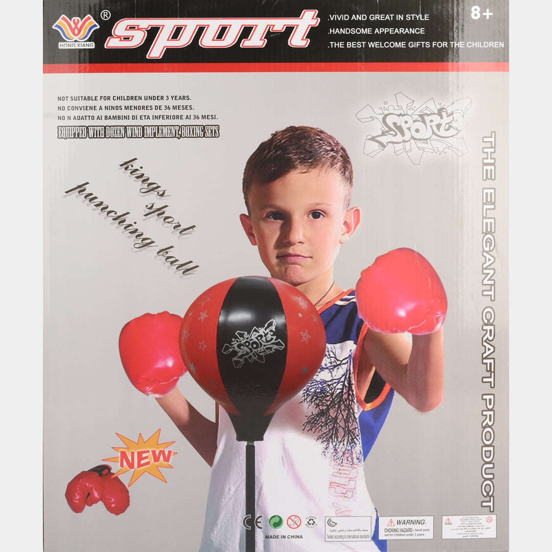 Kids Standing Boxing Punching Bag Set