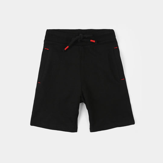 Boys Jersey/Terry Shorts (Basic) - Jet Black