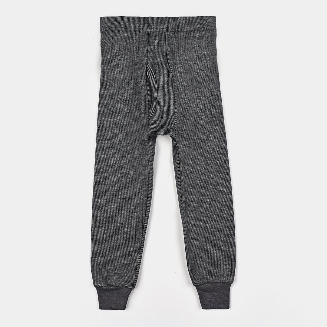 Boys Thermal Inner Wear F/S suit-CHARCOAL