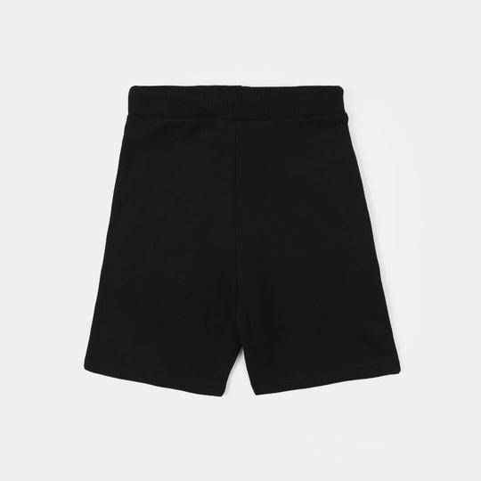 Boys Jersey/Terry Shorts (Basic) - Jet Black
